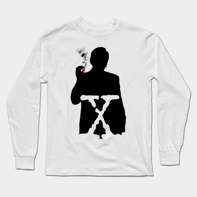 The Cancer Man#2 Long Sleeve T-Shirt by KingVego